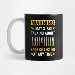 Warning Knife Collecting Knives Mug